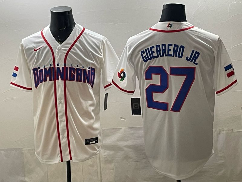 Men 2026 World Cub #27 Guerrero jr White Game Nike MLB Jersey style 007->->MLB Jersey